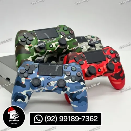 Controle Camuflado Sem Fio - PS4 (ENTREGA GRÁTIS)