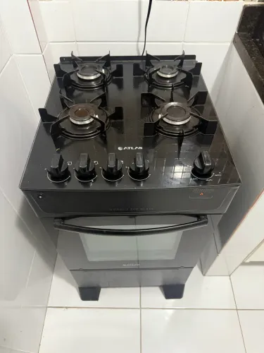 Fogão 4 bocas mesa de vidro