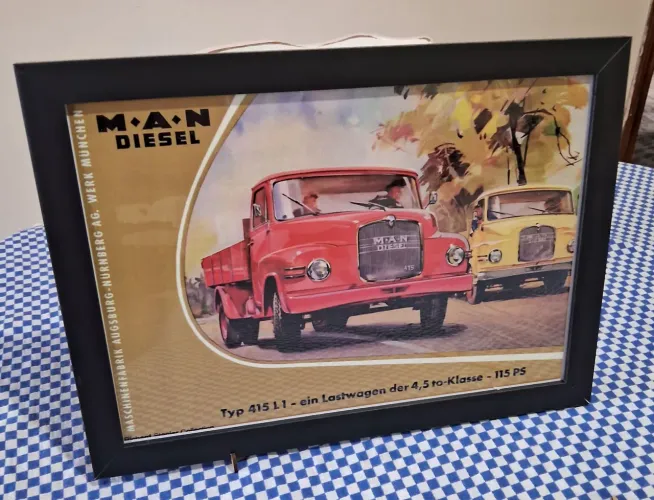 Quadro Decorativo caminhões antigos
