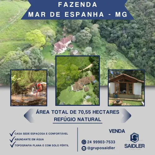 Fazenda maravilhosa e produtiva em Mãe de Espanha - MG