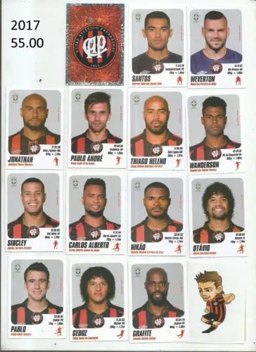 FIGURINHAS ATLETICO PARANA - VARIOS ANOS - PREÇOS EM CADA FOTO