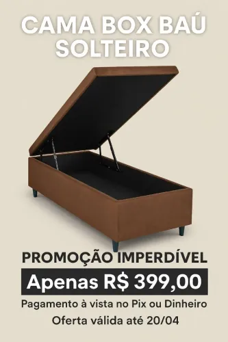 Cama Baú Solteiro Promoção Pagamento Avista - Direto De Fabrica