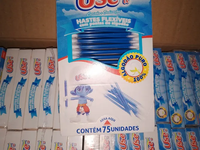 Hastes flexíveis 100% algodão puro..