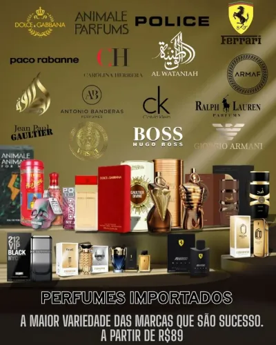 Perfumes importados originais A partir de 79