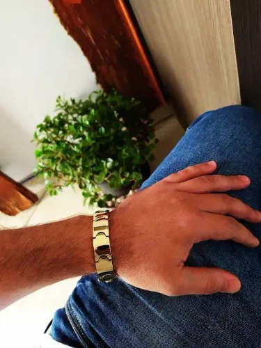 Bracelete 15mm moeda antiga