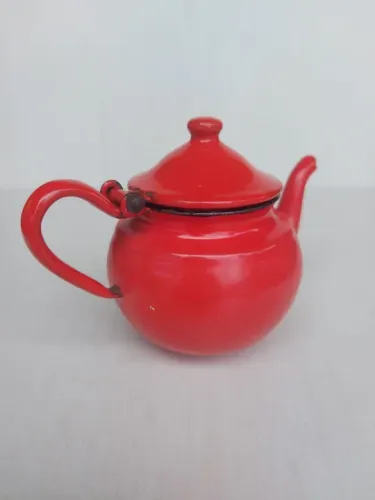 Bule de Chá Vintage Vermelho