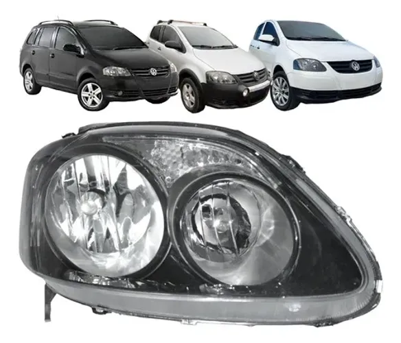 Farol Volkswagen Fox Spacefox 2008 2009 2010 L.d Foco Duplo