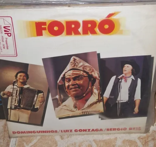 Disco de Vinil Forró - Dominguinhos/Luiz Gonzaga/Sergio Reis