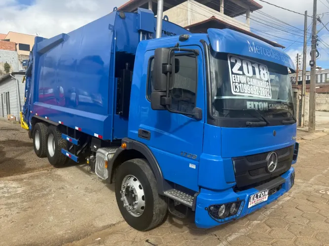Caminhão compactador de lixo a venda truck mb 1729
