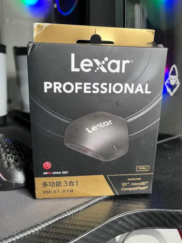 Leitor de Cartões Lexar Professional 3 em 1 USB-C / USB 3.1 - Novo na Caixa