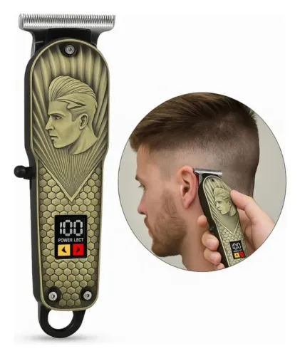 Maquina de barbear aparador pêlos barba pezinho sem fio - acabamento