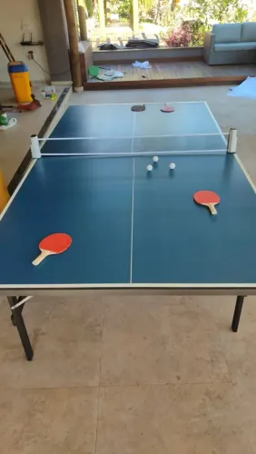 Mesa de Ping Pong Azul novo