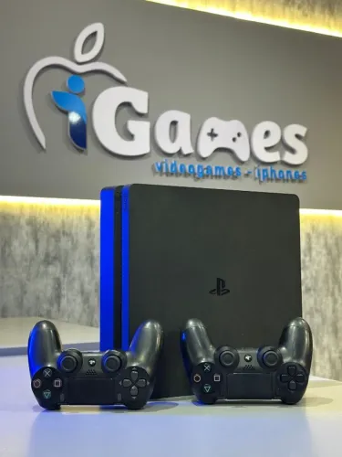 Ps4 Slim 500gb 2 Controles + Jogo | Loja Física iGames - Garantia + Suporte