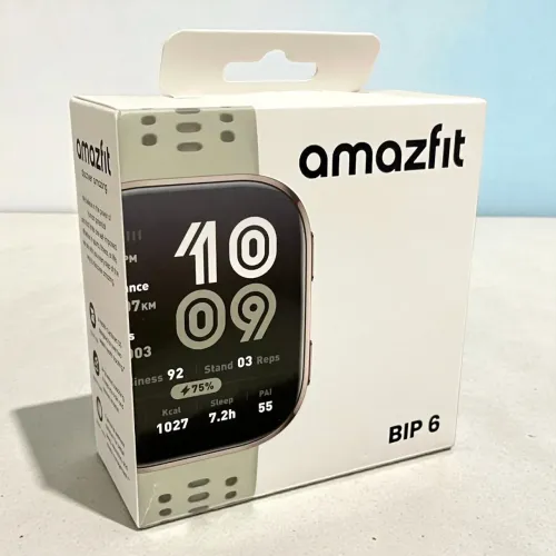 Smartwatch Amazfit Bip 6 GPS Stone Novo Lacrado