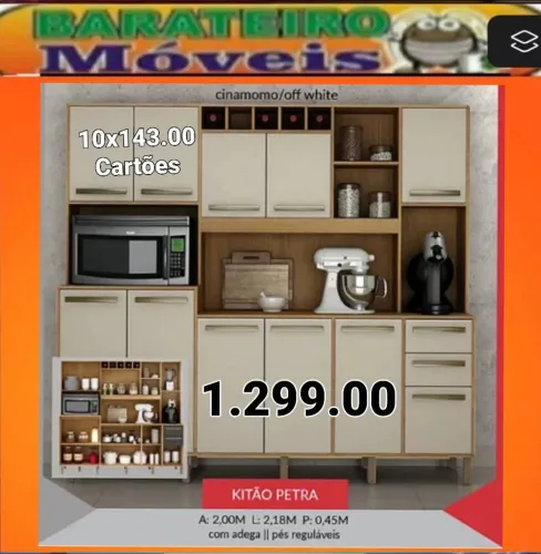 Kit de cozinha Petra bege