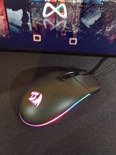 Mouse Gamer Redragon Invader 10.000 dpi novo