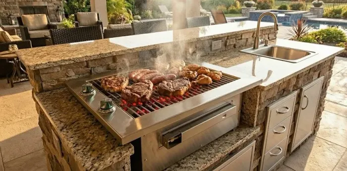 Churrasqueira Concept Grill a gás sem tampa G30200P