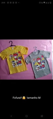 Mega promoção Camisas infantis personagens no algodão 