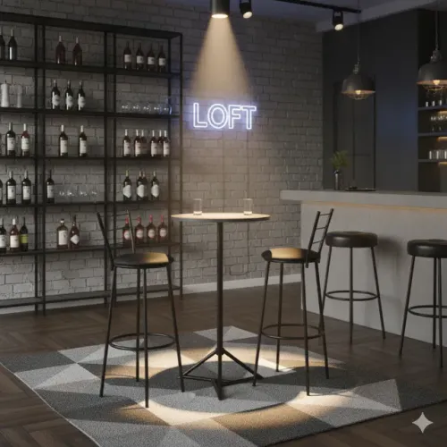 Mesa bistro para bar salão de festas varanda 