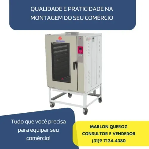 Forno Elétrico Turbo Progas 10 Esteiras Novo