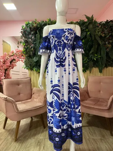 Vestidos longo lastex R$45,00