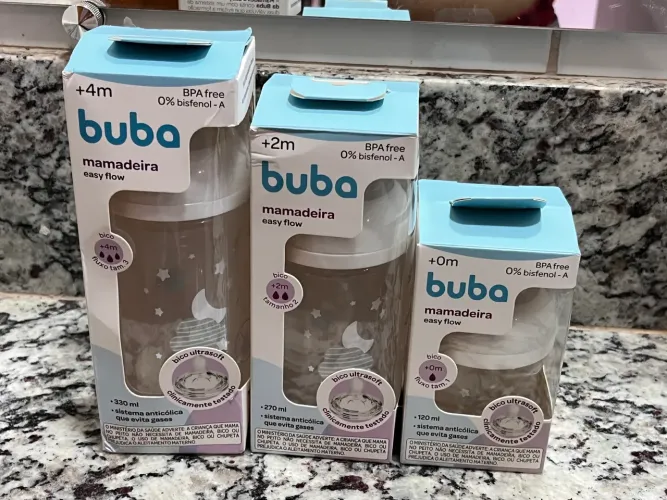 Mamadeiras buba + kit de limpeza 