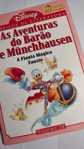 Clássicos da Literatura Disney Volume 28 - Editora Abril - Barão Munchhausen - quadrinhos