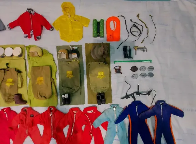 Action Man Palitoy/hasbro - Lote De Acessórios e Roupas Originais Vintage #2