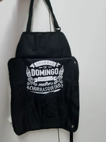 Avental Churrasco de Domingo - O Melhor Churrasqueiro