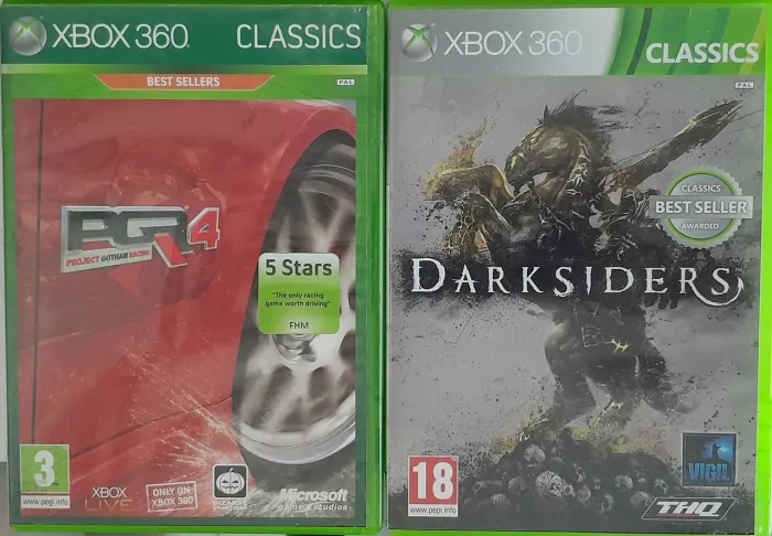 Jogos Xbox 360 PAL EUROPEU -PGR4 e Darksiders Classics
