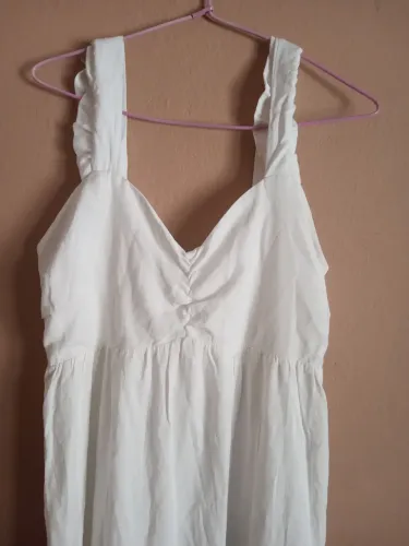 Vestido aquamar branco " novo" 