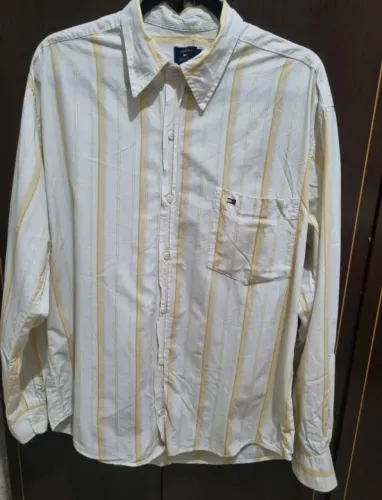 Camisa masculina Tommy Hilfiger listrada