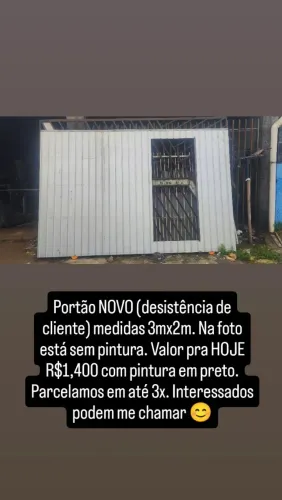 Portão NOVO preço pra HOJE