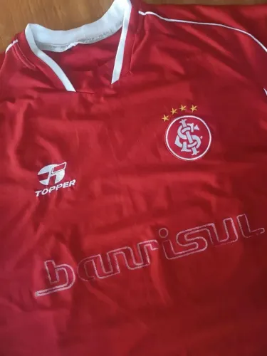 camisa original 2003 vermelha internacional topper tamanho g #5