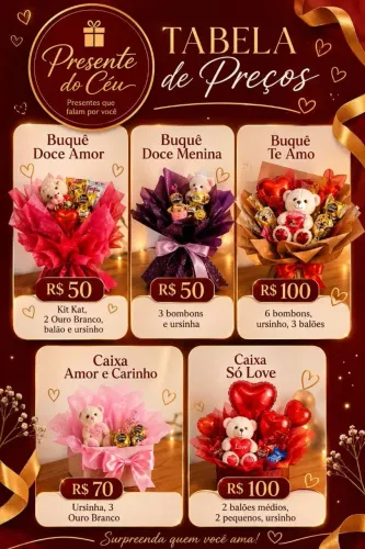Cestas Especiais dias namorados