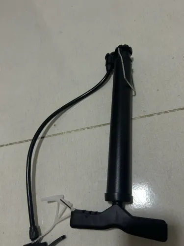 Bomba De Ar Manual Portátil De Pé Para Pneu Bike Moto Bola 30cm