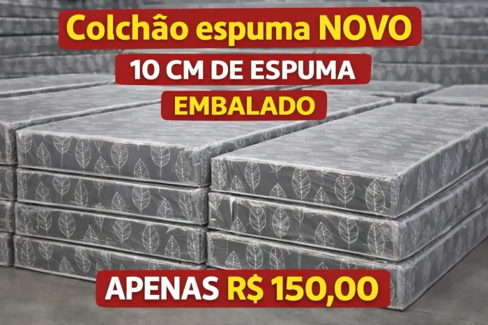 Colchão 10 cm NOVO EMBALADO