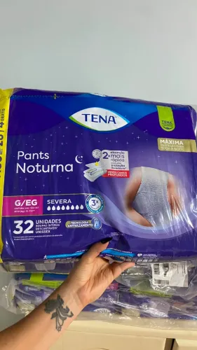 Tena Pants Noturna - Fraldas Para Adultos Com 32 Unidades Tamanho G/eg
