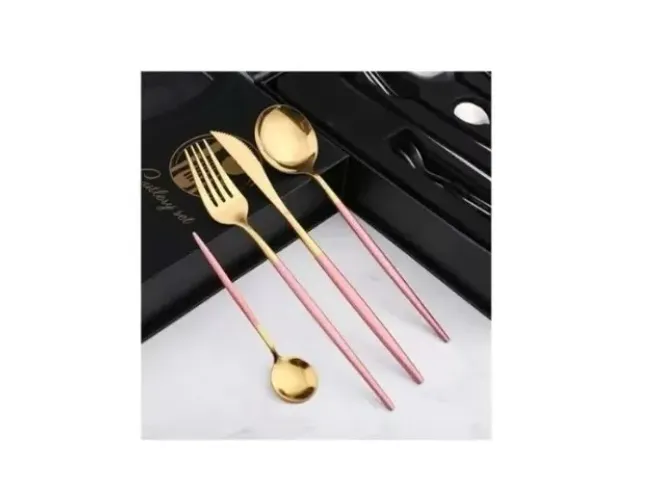 Jogo de Talheres Faqueiro 24 peças Slim Aço Inox