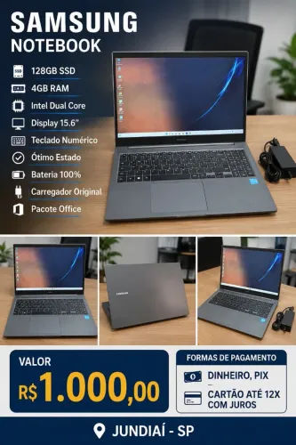 Notebook Samsung expert lindo Jundiaí SP 