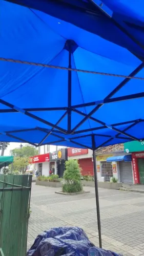 Tenda sanfonada e reforçada aceito cartão