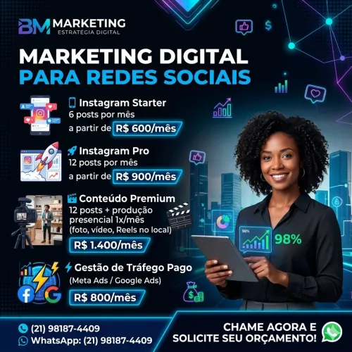 Marketing Digital para Redes Sociais ? A partir de R$ 600/mês
