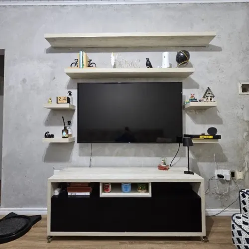 Estante de Sala em MDF + Nichos e Prateleiras
