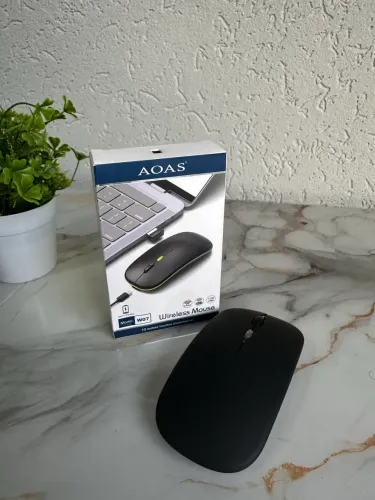 Mouse Sem Fio AOAS W07 2.4G - 1600 DPI