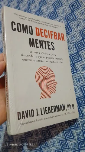Livro "Como Decifrar Mentes" por 35 reais