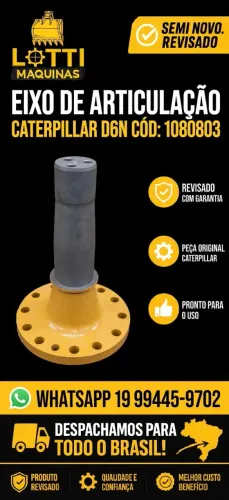 Eixo de Articulação trator Caterpillar D6N Cód:1080803 - Seminovo