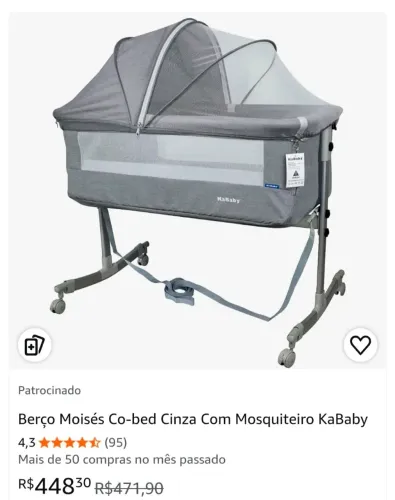 Berço Moisés co-bed