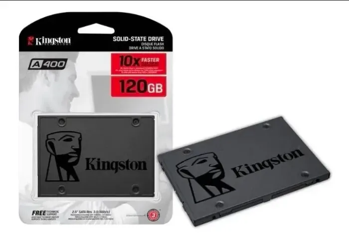 Hd Ssd Kingston A400 120gb Sata 3 Sa400s37/120g C/ Nota Nf-e Cor Preto