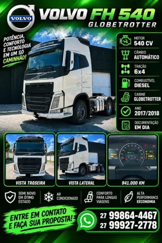 Volvo fh 540 globetroter 6x4