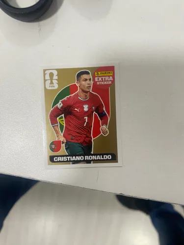 Figurinha CR7 Gold (item colecionador)